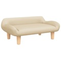 Cama para Cães 70x40x24 cm Tecido Cor Creme