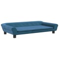 Cama para Cães 100x50x21 cm Veludo Azul