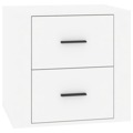 Mesa de Cabeceira 50x39x47 cm Branco Brilhante