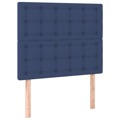 Cabeceira de Cama 2 pcs Tecido 80x5x78/88 cm Azul