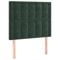 Cabeceira de Cama 2 pcs Veludo 80x5x78/88 cm Verde-escuro