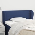 Cabeceira de Cama C/ Abas Tecido 83x23x78/88 cm Azul