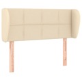 Cabeceira de Cama C/ Abas Tecido 83x23x78/88 cm Creme