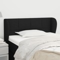 Cabeceira de Cama C/ Abas Tecido 103x23x78/88 cm Preto