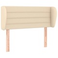 Cabeceira de Cama C/ Abas Tecido 93x23x78/88 cm Creme