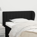 Cabeceira de Cama C/ Abas Tecido 103x23x78/88 cm Preto