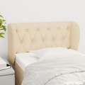 Cabeceira de Cama C/ Abas Tecido 83x23x78/88 cm Creme