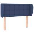 Cabeceira de Cama C/ Abas Tecido 83x23x78/88 cm Azul