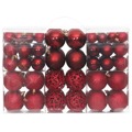 Enfeites de Natal 100 pcs 3 / 4 / 6 cm Vermelho-tinto