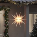 Estrela da Morávia Dobrável com Luz LED 100 cm Branco