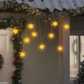 Estrela da Morávia com 10 Luzes LED 10 cm Amarelo