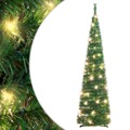 árvore de Natal Artificial Pop-up C/ 50 Luzes LED 120 cm Verde