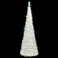 árvore de Natal Artificial Pop-up C/ 50 Luzes LED 120 cm Branco