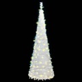 árvore de Natal Artificial Pop-up C/ 100 Luzes LED 150cm Branco