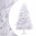 árvore de Natal Artificial Articulada com Suporte 180 cm Branco