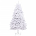 árvore de Natal Artificial Articulada com Suporte 180 cm Branco