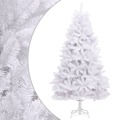 árvore de Natal Artificial Articulada com Suporte 240 cm Branco