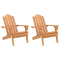 Cadeiras de Jardim Adirondack 2 pcs Madeira de Acácia Maciça