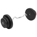 Barra Curl com Discos 60 kg