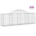 Cestos Gabião Arqueados 20pcs 200x30x60/80 cm Ferro Galvanizado