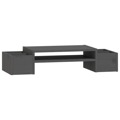 Suporte para Monitor 70x27,5x15 cm Pinho Maciço Cinzento