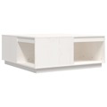 Mesa de Centro 100x101x40,5 cm Madeira de Pinho Maciça Branco