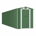 Abrigo de Jardim 192x772x223 cm Aço Galvanizado Verde