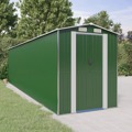 Abrigo de Jardim 192x772x223 cm Aço Galvanizado Verde