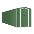 Abrigo de Jardim 192x855x223 cm Aço Galvanizado Verde