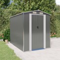 Abrigo de Jardim 192x274x223 cm Aço Galvanizado Cinzento-claro