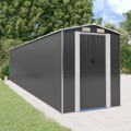 Abrigo de Jardim 192x855x223 cm Aço Galvanizado Antracite