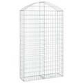 Cesto Gabião Arqueado 100x30x160/180 cm Ferro Galvanizado