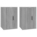 Móveis de Tv de Parede 2 pcs 40x34,5x60 cm Cinzento Sonoma