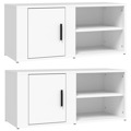 Móveis Tv 2pcs 80x31,5x36 cm Derivados de Madeira Branco