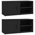 Móveis Tv 2pcs 80x31,5x36 cm Derivados de Madeira Preto