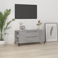 Móvel para Tv 102x44,5x50 cm Derivados Madeira Cinzento Sonoma