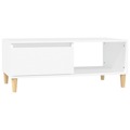 Mesa de Centro 90x50x36,5 cm Derivados de Madeira Branco