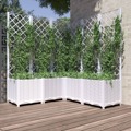 Vaso/floreira Jardim C/ Treliça 120x120x136 cm Pp Branco