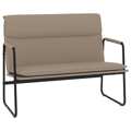 Banco 100x64x80 cm Couro Artificial Cor Cappuccino