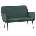 Banco 108x79x79 cm Veludo Verde-escuro