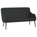 Banco 110x76x80 cm Couro Artificial Preto