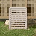 Caixote de Compostagem 82,5x82,5x99,5cm Pinho Maciço Branco