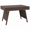 Mesa de Apoio Dobrável 60x40x38 cm Vime Pe Castanho