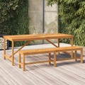 Mesa de Jantar para Jardim 200x90x74cm Madeira de Acácia Maciça