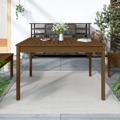 Mesa de Jardim 121x82,5x76 cm Pinho Maciço Castanho-mel