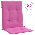 Almofadões P/ Cadeira de Encosto Baixo 2 pcs Tecido Rosa
