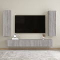 Móveis P/ Tv de Parede 2 pcs 30,5x30x110 cm Cinzento Sonoma