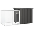 Gaiola P/ Coelhos 200x91x100 cm Aço Galvanizado Antracite