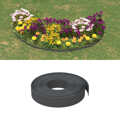 Bordas de Jardim 4 pcs 10 M 10 cm Polietileno Cinzento