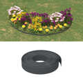 Bordas de Jardim 5 pcs 10 M 10 cm Polietileno Cinzento